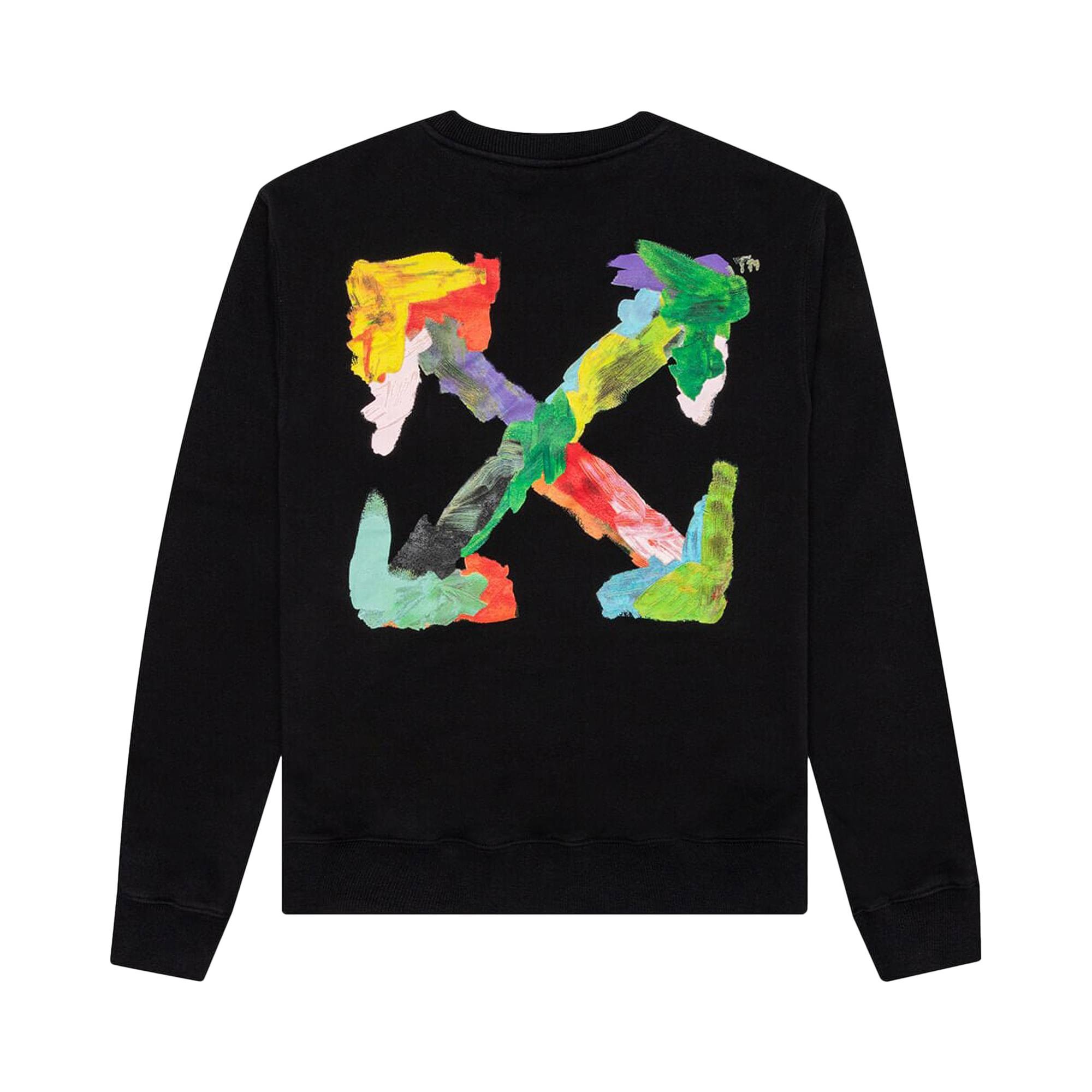 Off-White Brush Arrow Slim Crewneck 'Black/Multicolor' - 2