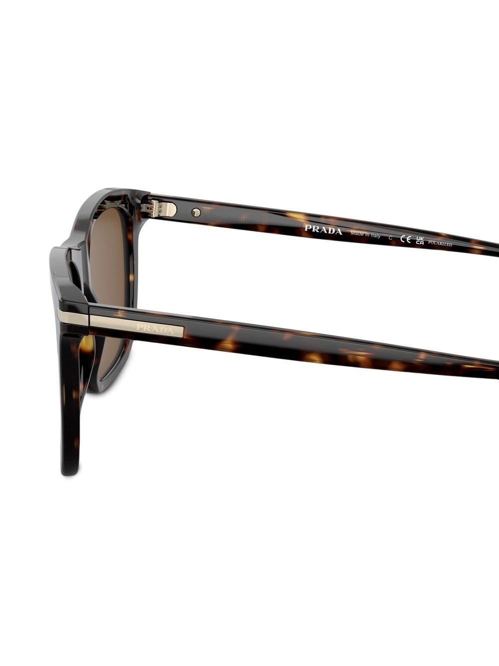 tortoiseshell square-frame sunglasses - 3