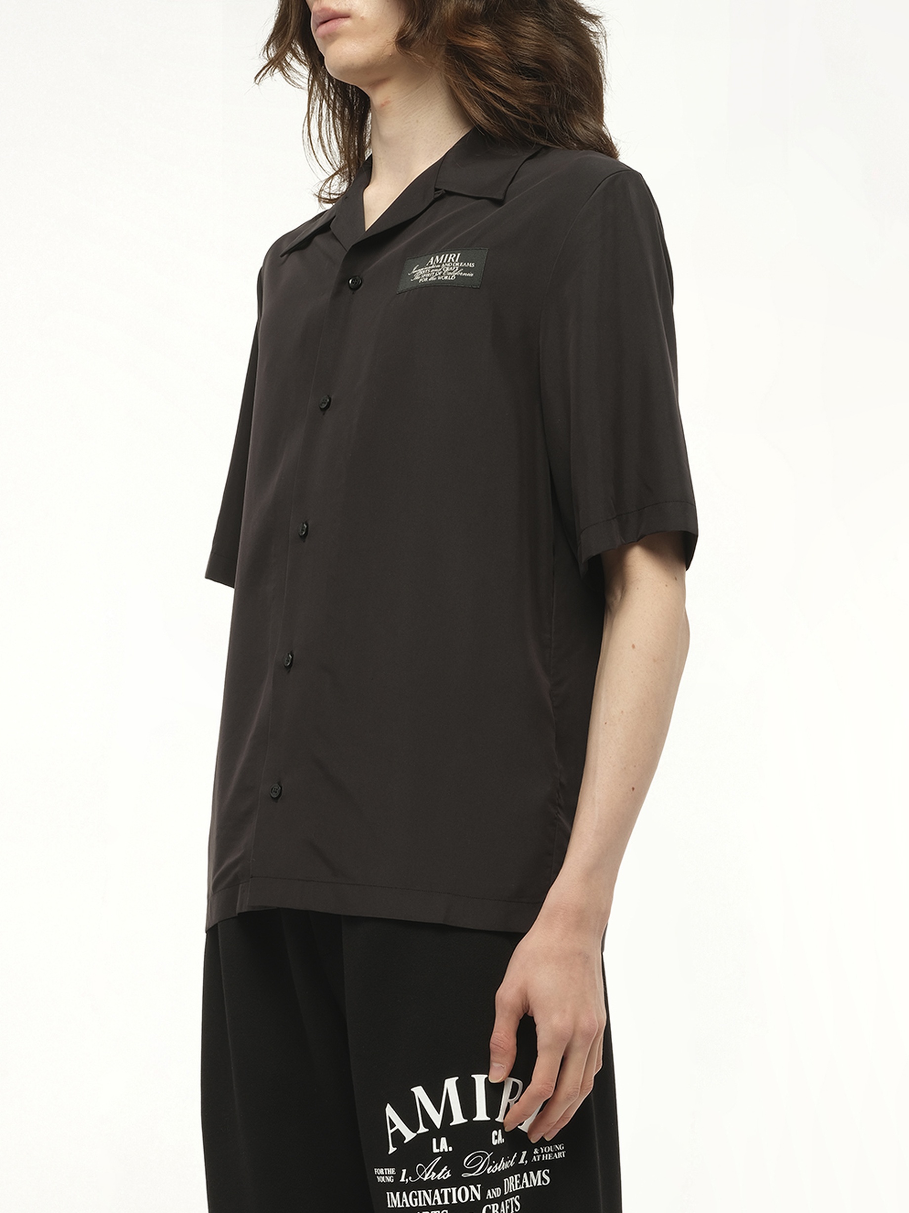 Amiri Spirit Bowling Shirt in Black - 5
