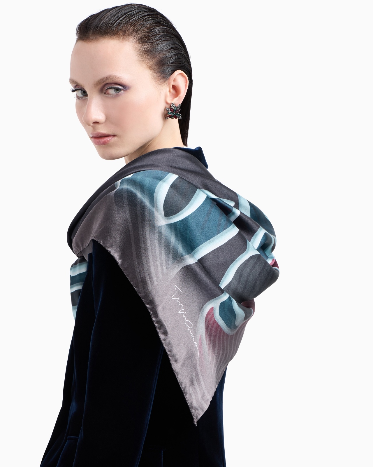 PRINTED SILK STOLE - 3