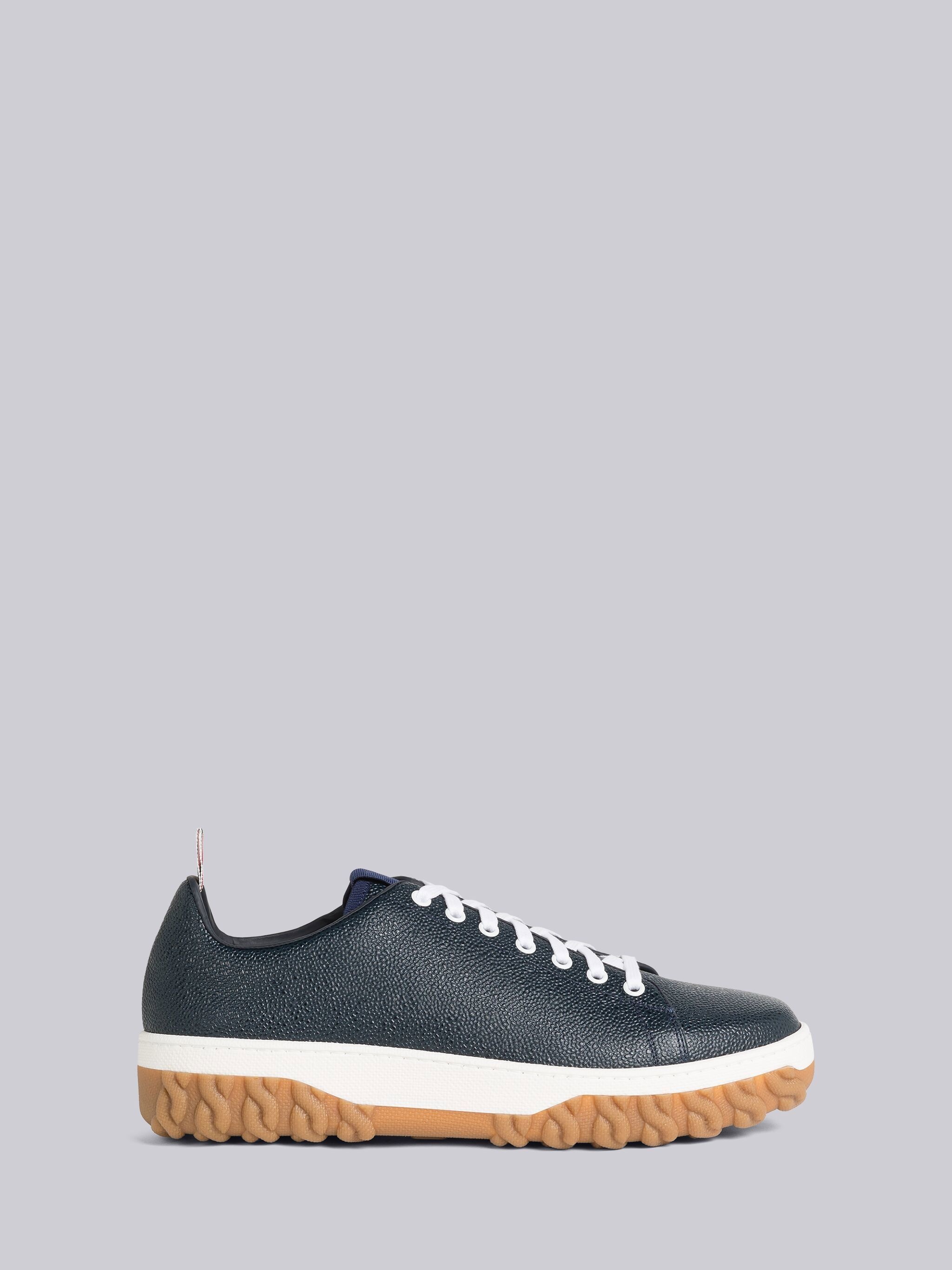 Court pebble-grain sneakers - 2