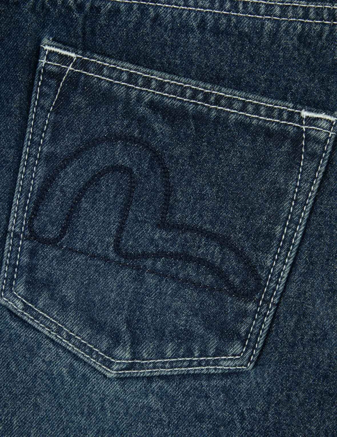 BUTTERFLY AND SEAGULL EMBROIDERY WIDE-LEG JEANS - 14