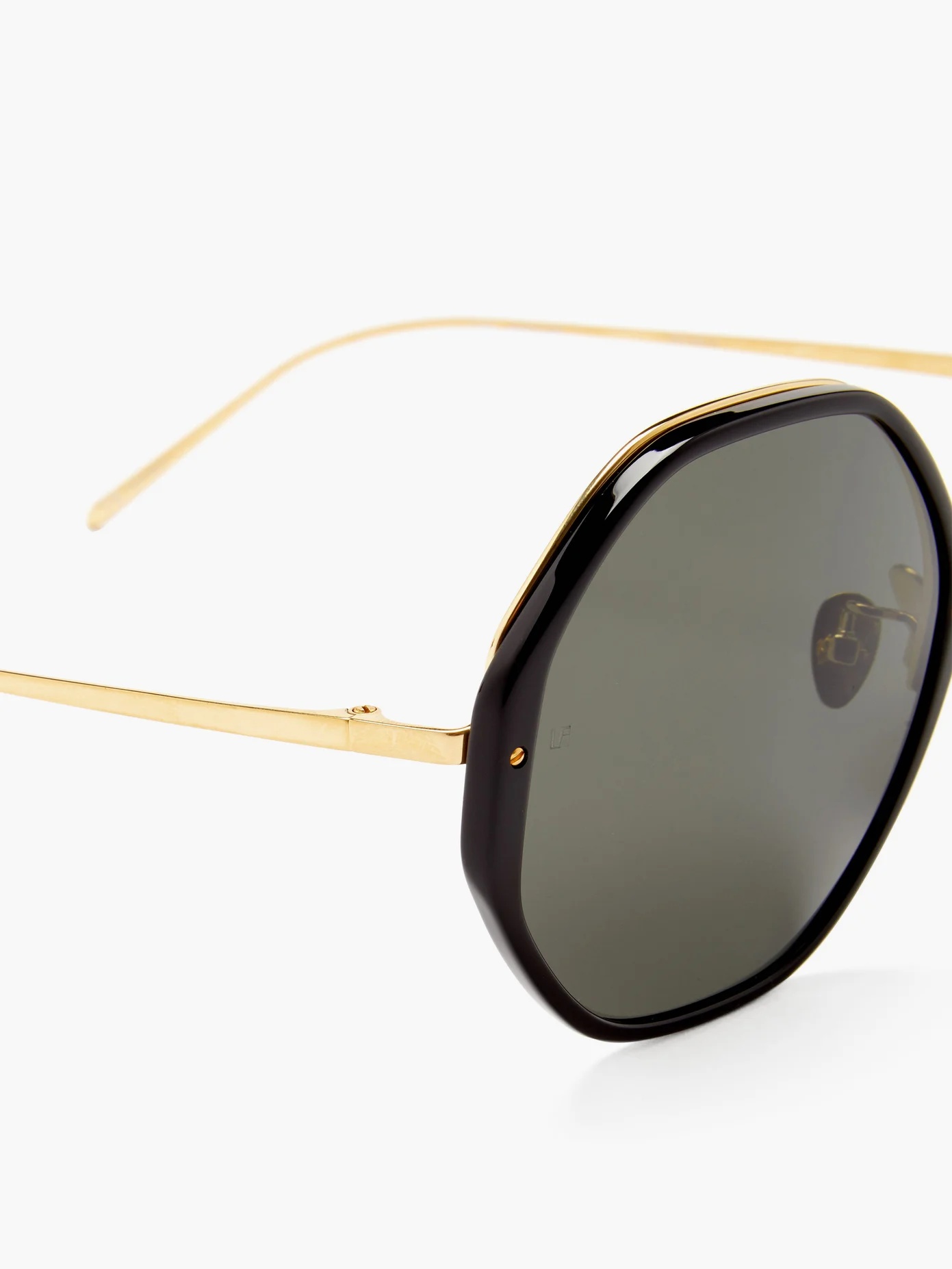 Alona oversized heptagonal acetate sunglasses - 5