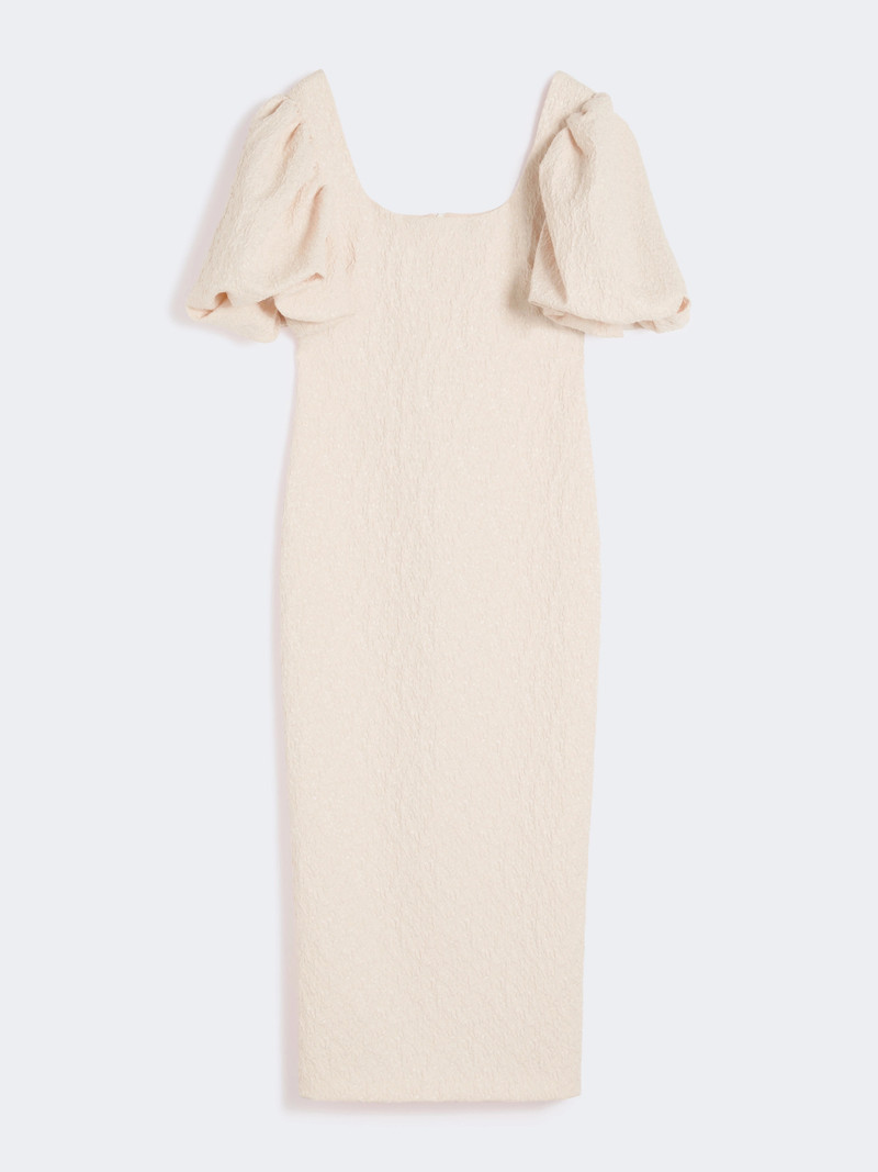 QUIZ Long jacquard cloque dress - POWDER 1