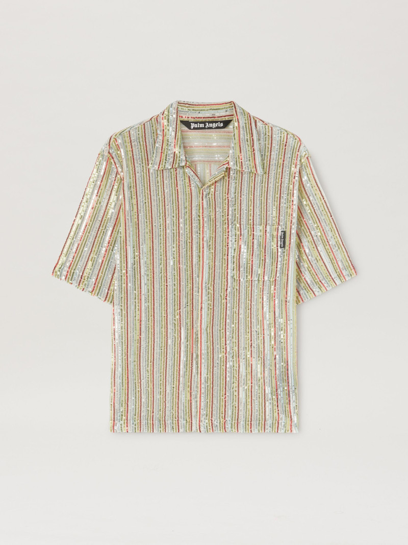 RAINBOW SEQUINS BOWLING SHIRT 1