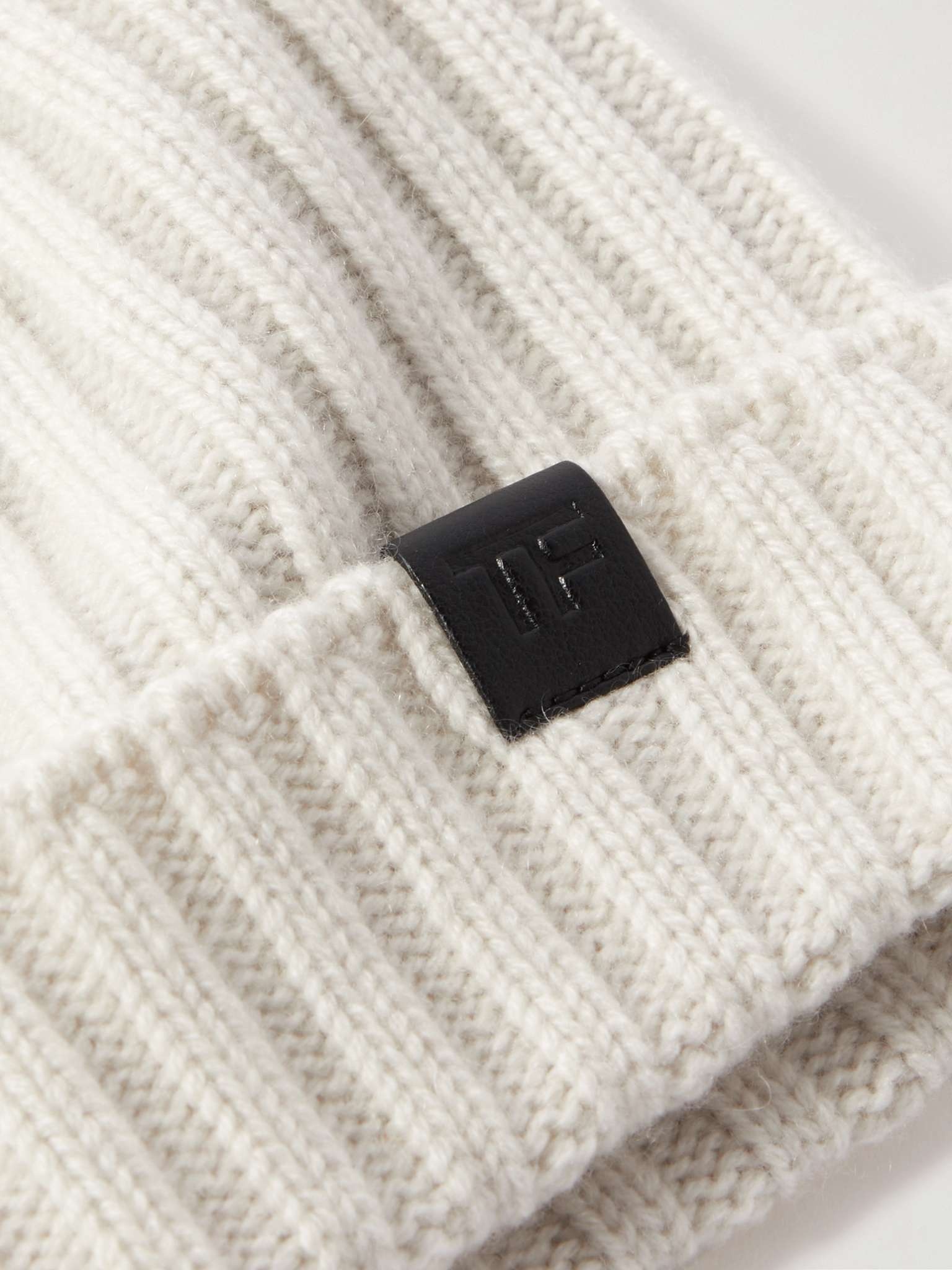 Ribbed Cashmere Beanie - 3