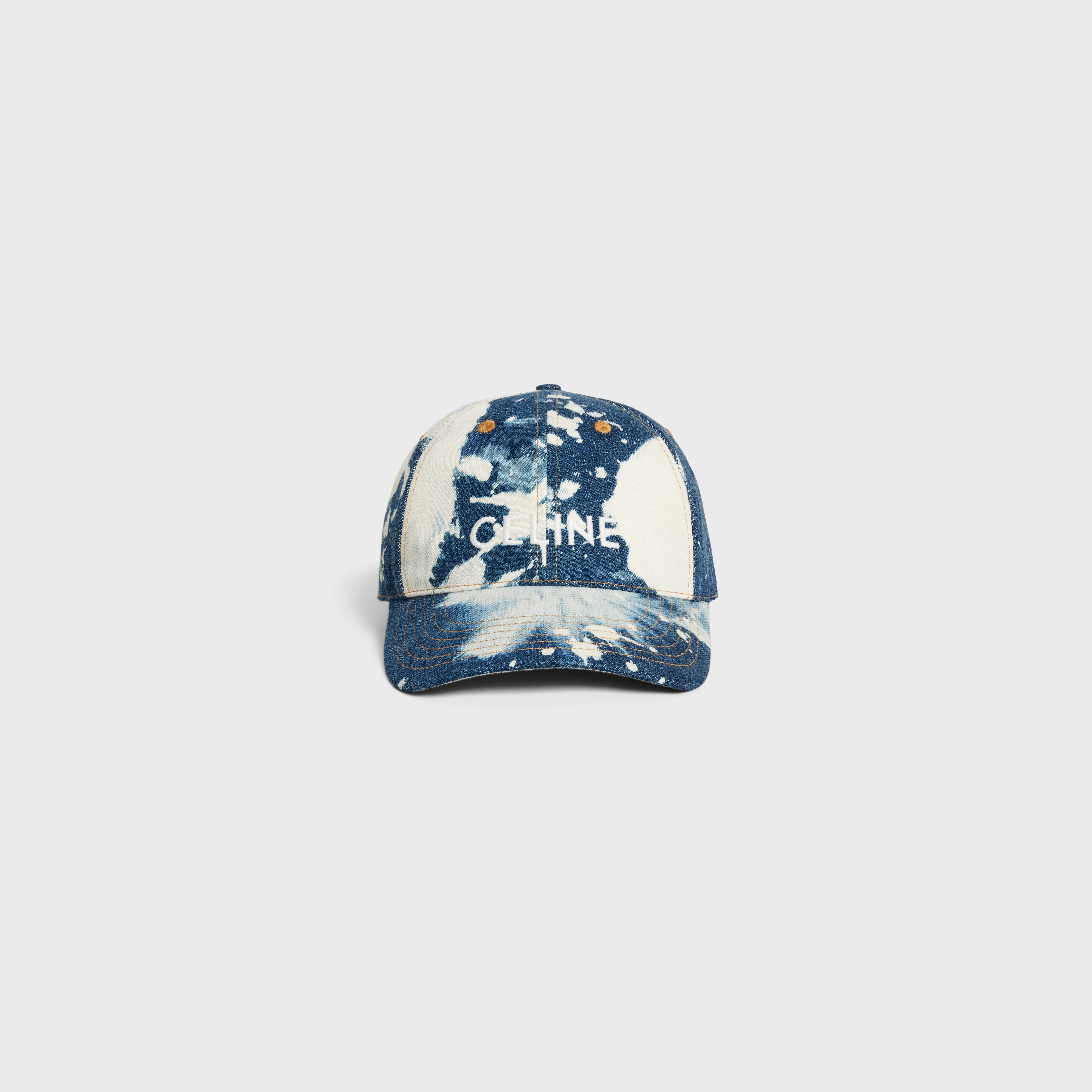 celine baseball cap in cotton and denim - 2