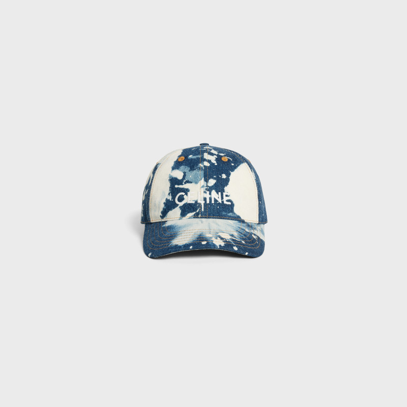 CELINE celine baseball cap in cotton and denim outlook