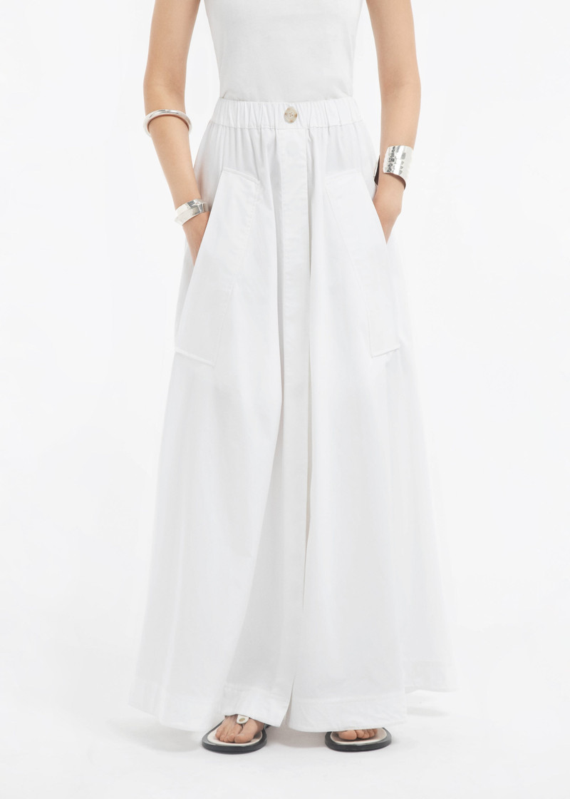 Parachute Skirt in Cotton Sateen - 1