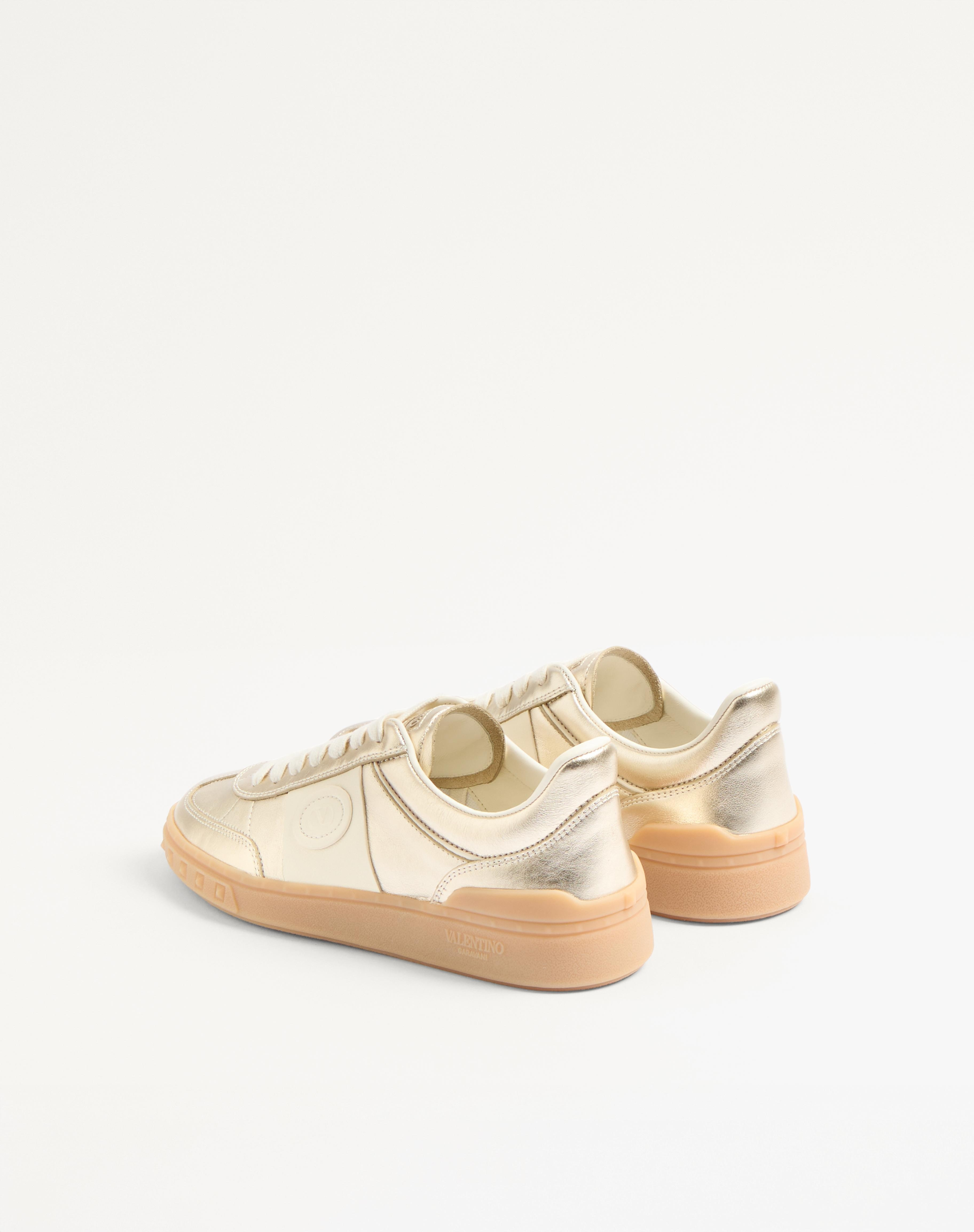 UPVILLAGE TRAINER IN LAMINATED CALFSKIN WITH NAPPA CALFSKIN LEATHER BAND - 6
