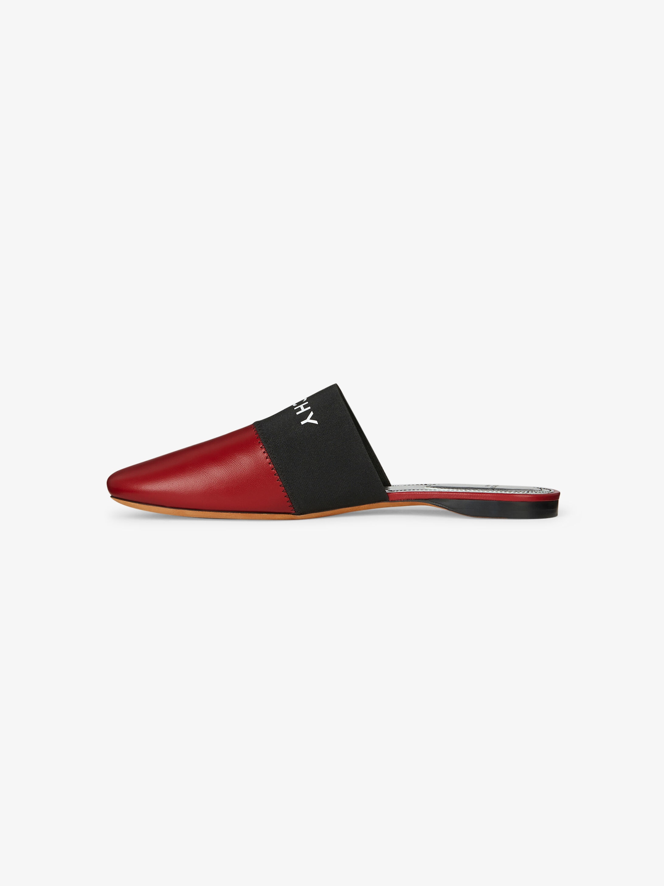 GIVENCHY PARIS flat mules in leather - 5