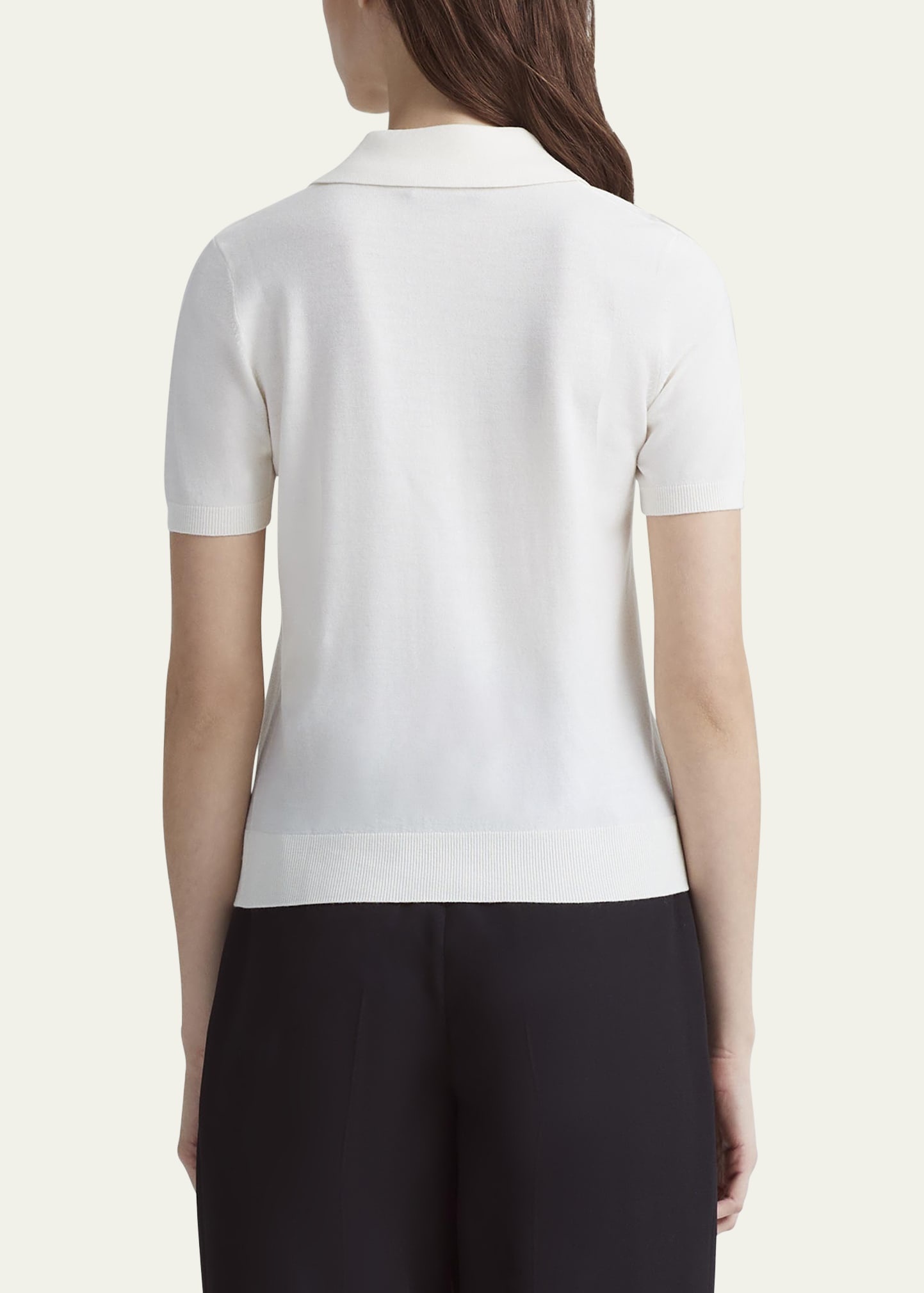 Nemo Polo Short-Sleeve Wool Sweater - 3