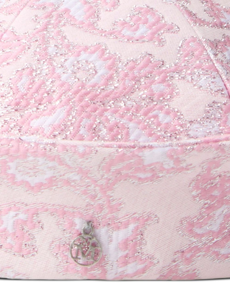 MAISON MICHEL floral-embroidered beret outlook