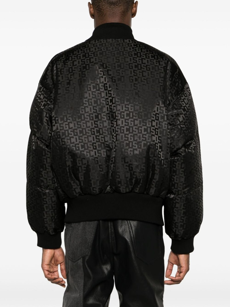 monogram-pattern zip-up bomber 재킷 5