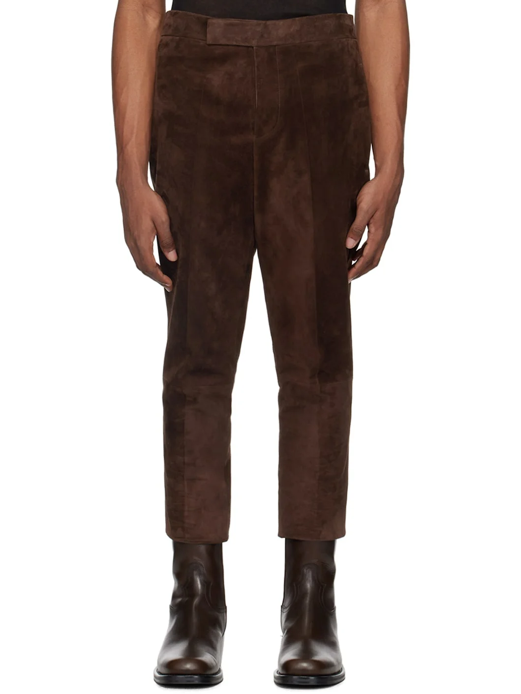 Brown Nº 7 Leather Pants - 1