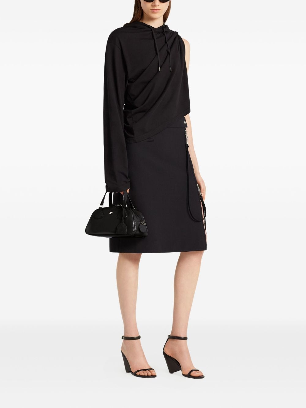 Friday leather top-handle bag - 2