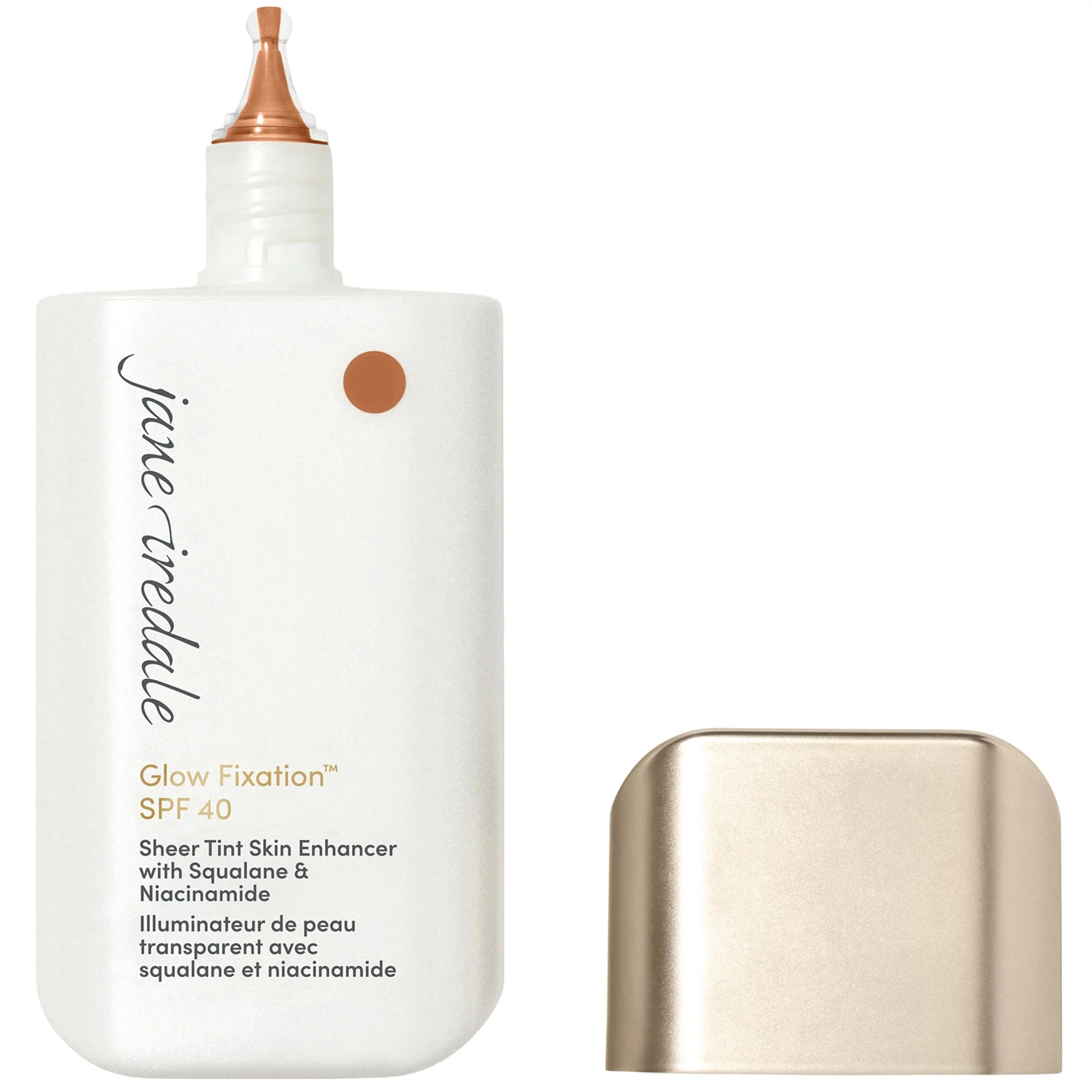 jane iredale Glow Fixation SPF 40 Sheer Tint Skin Enhancer with Squalane & Niacinamide - Medium to M - 1
