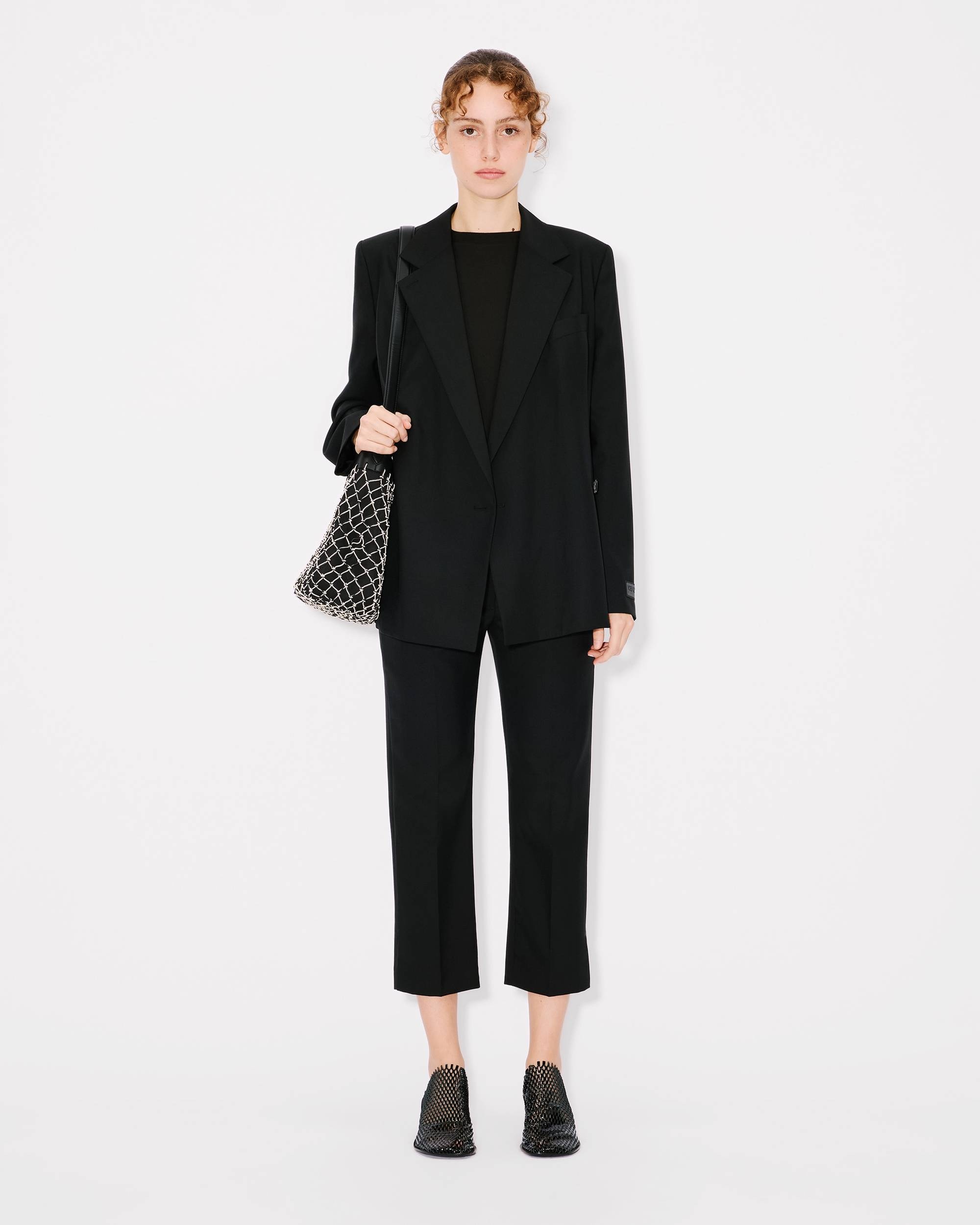 Cropped pants in virgin wool - 3