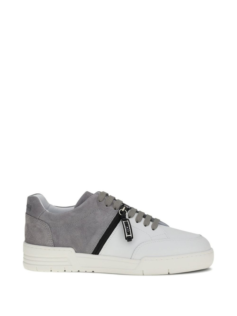 zip-detail sneakers 1