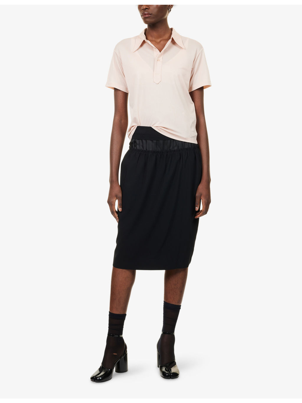 Short-Sleeve Logo-Embroidered Stretch-Woven Polo Shirt - 2