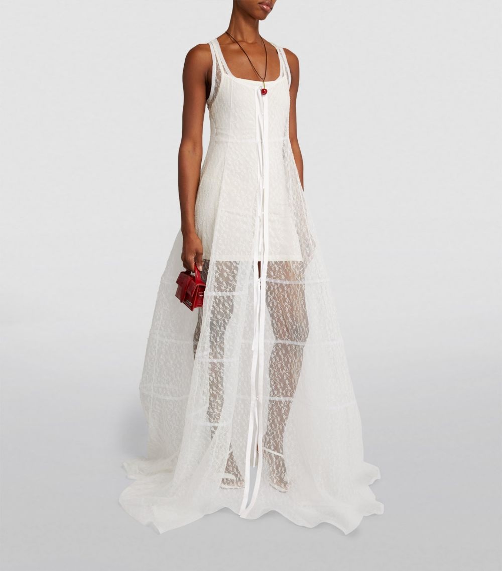 ワンピース JACQUEMUS Jacquemus Dentelle Dress JACQUEMUS La Robe Dentelle Dress in White | FWRD