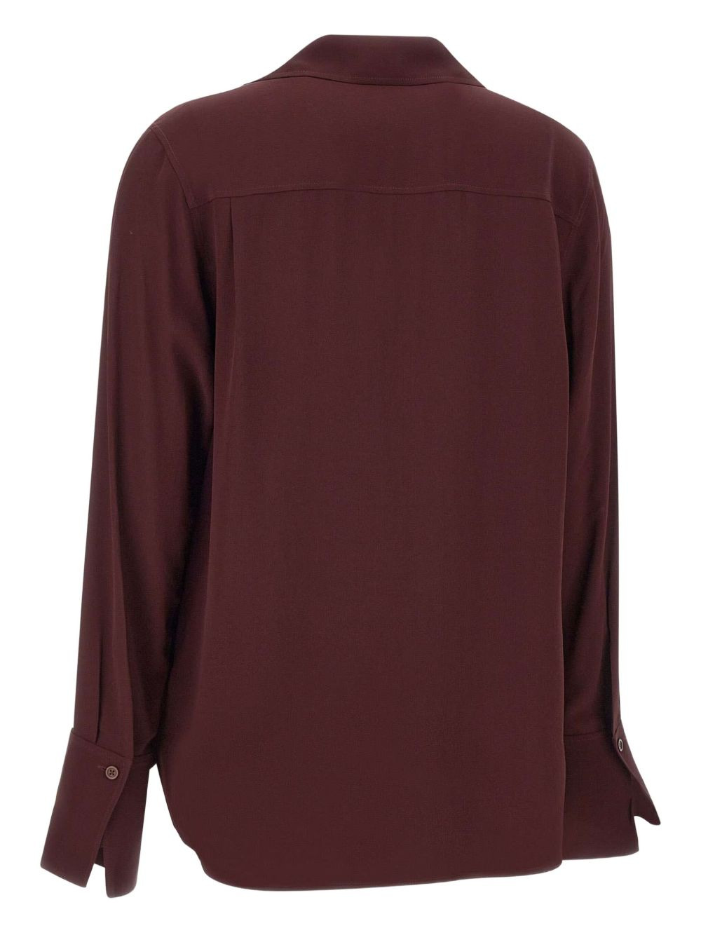 v-neck buttoned-cuff blouse - 2