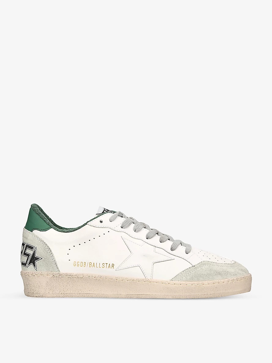 Ballstar logo-print leather low-top trainers - 1