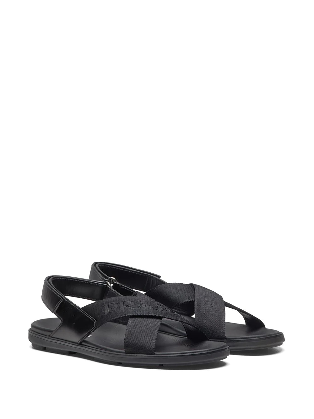 logo tap crisscross sandals - 2