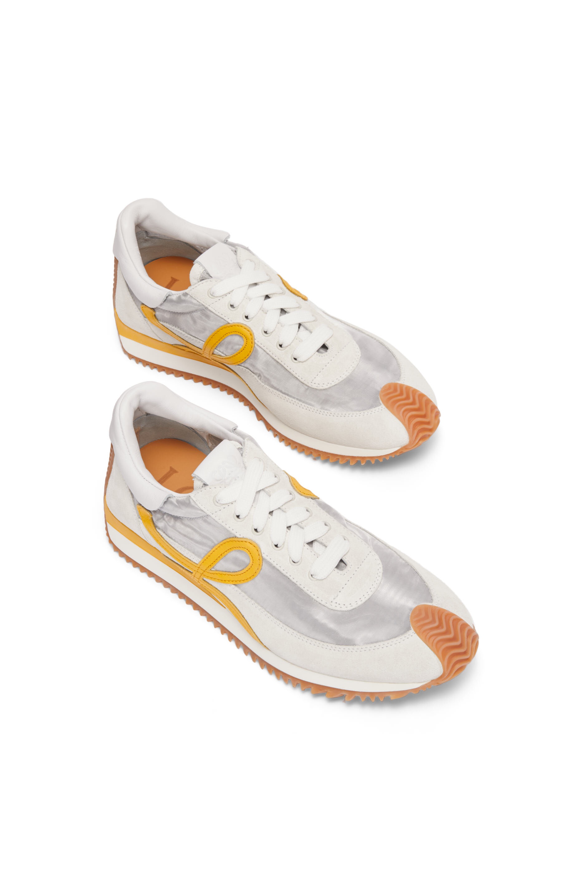 Flow runner in technical mesh and suede - 3