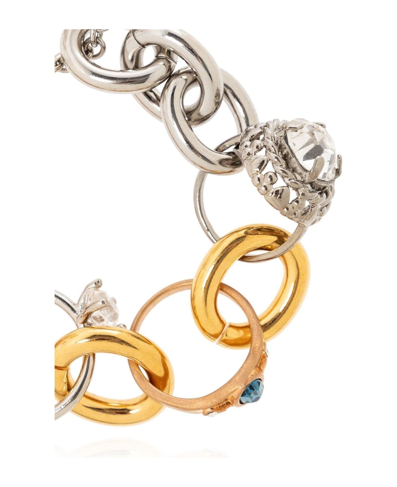 Two-toned Ring Charm Bracelet - 2