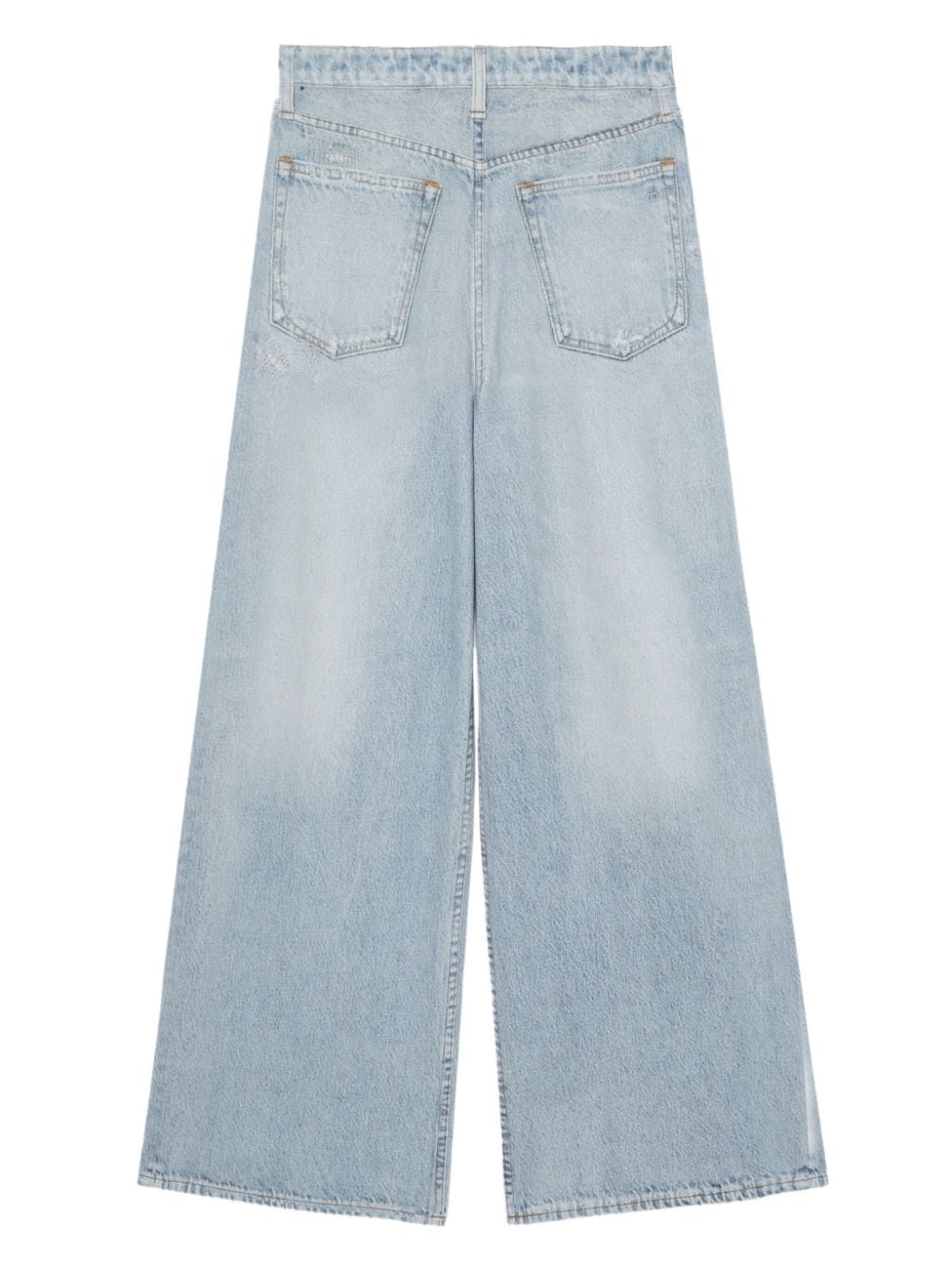 mid-rise wide-leg jeans - 6