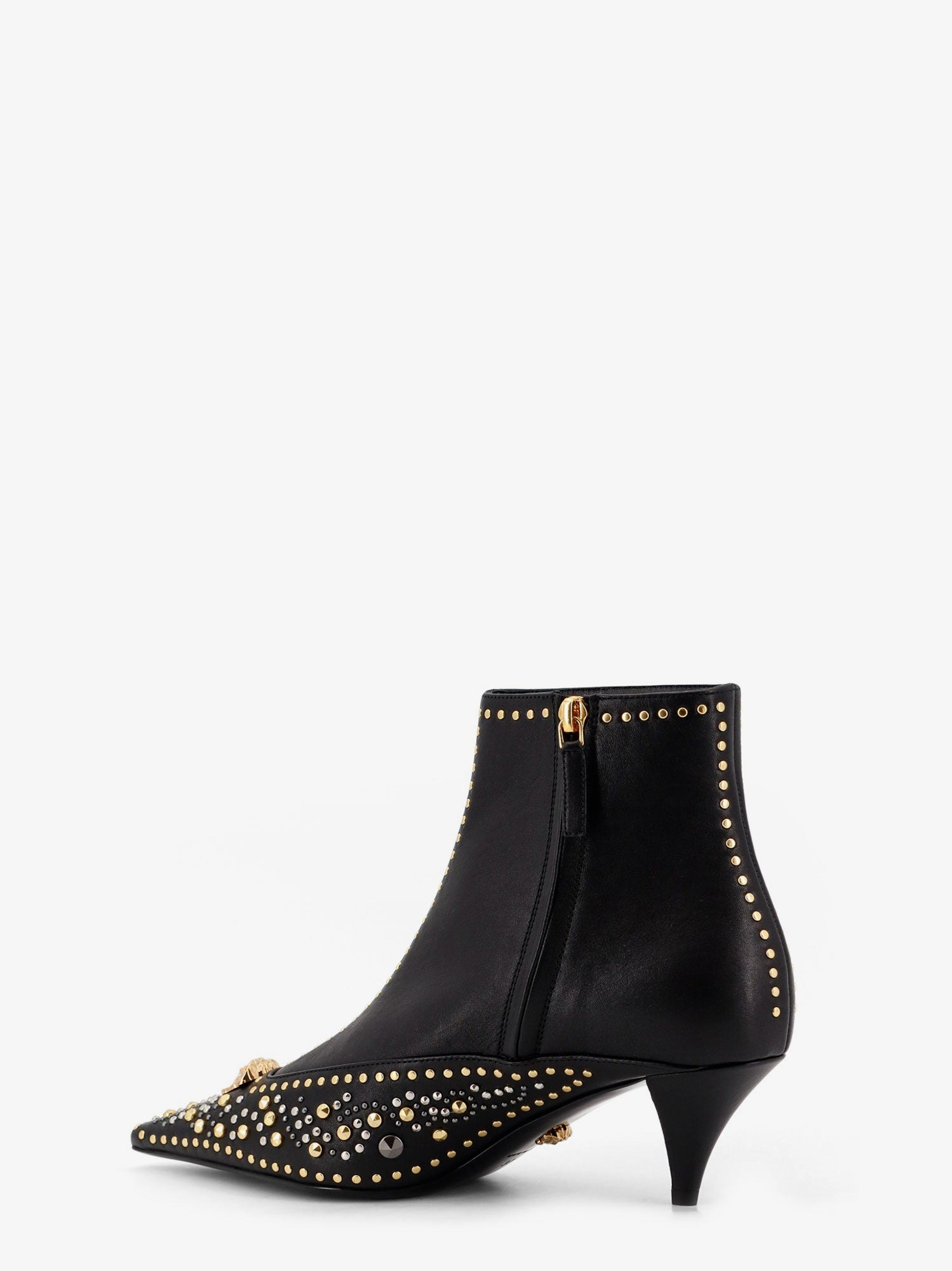 Versace Leather Ankle Boots - 3
