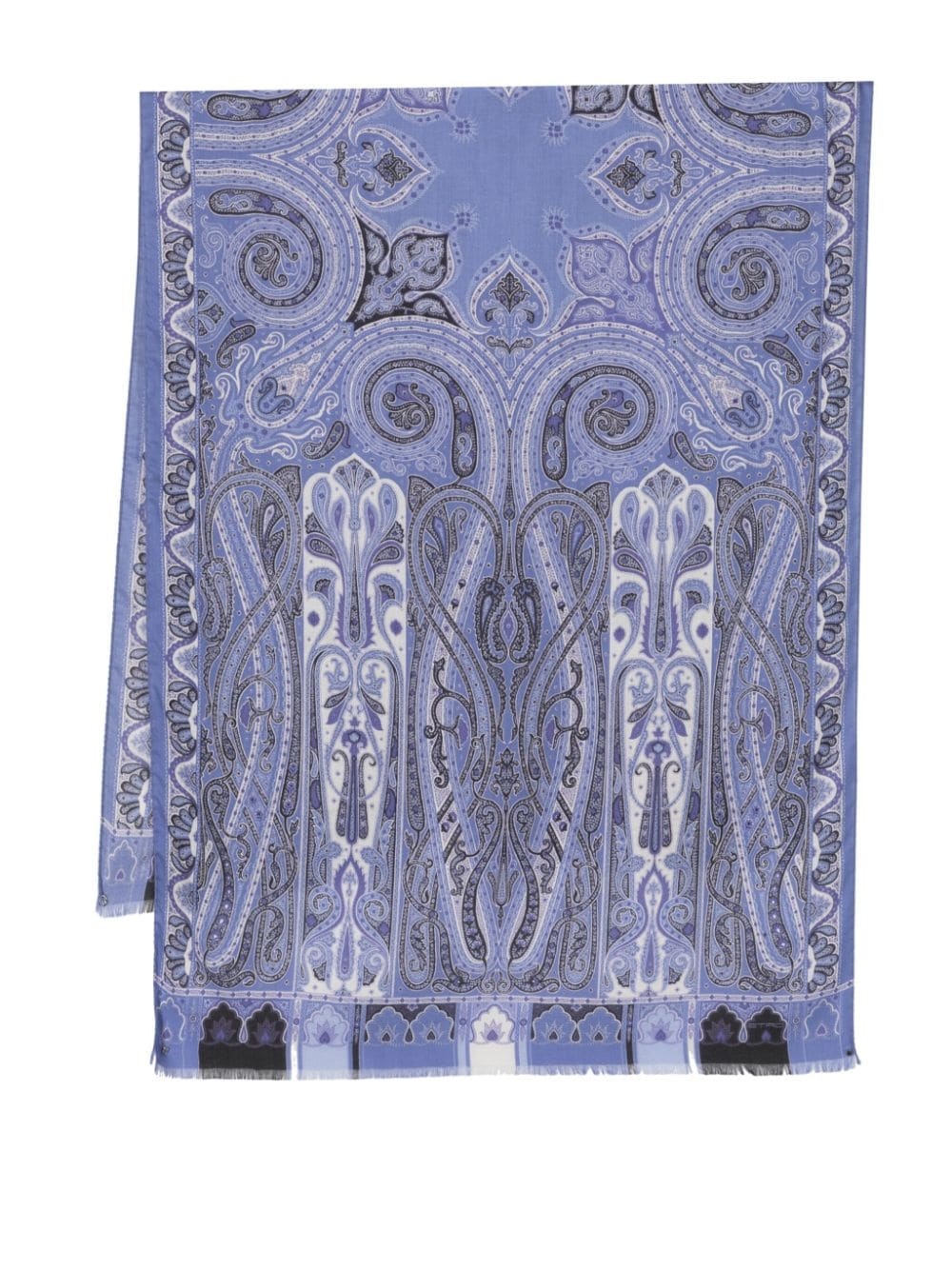 bandana-print jacquard scarf - 1