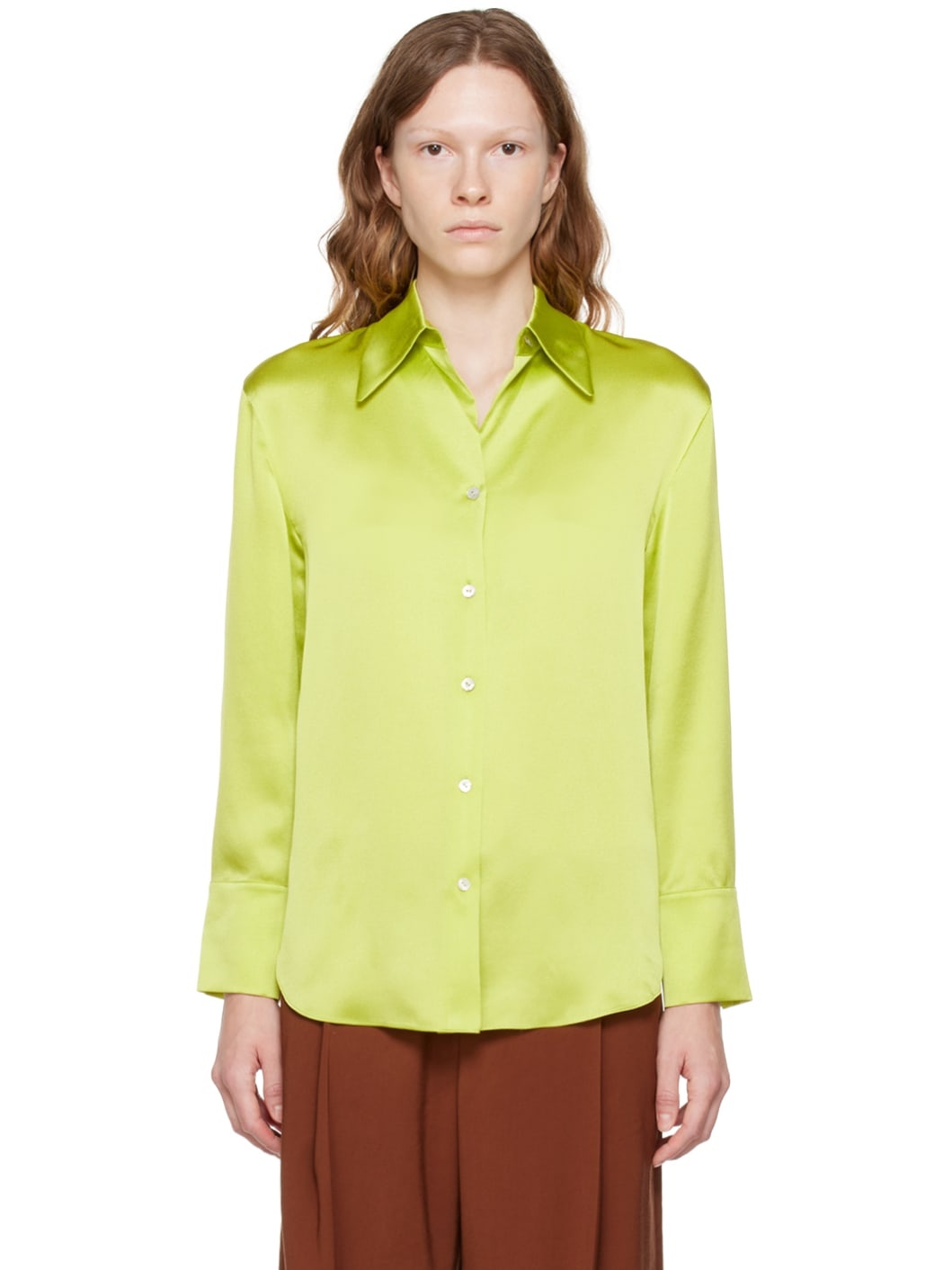 Green Ruched Shirt - 1