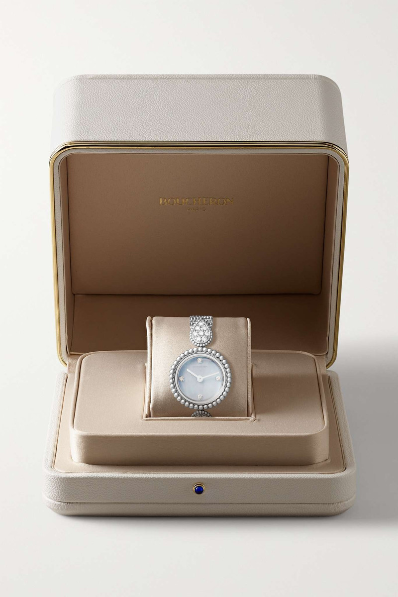 Serpent Bohème 23mm stainless steel, mother-of-pearl and diamond watch 7