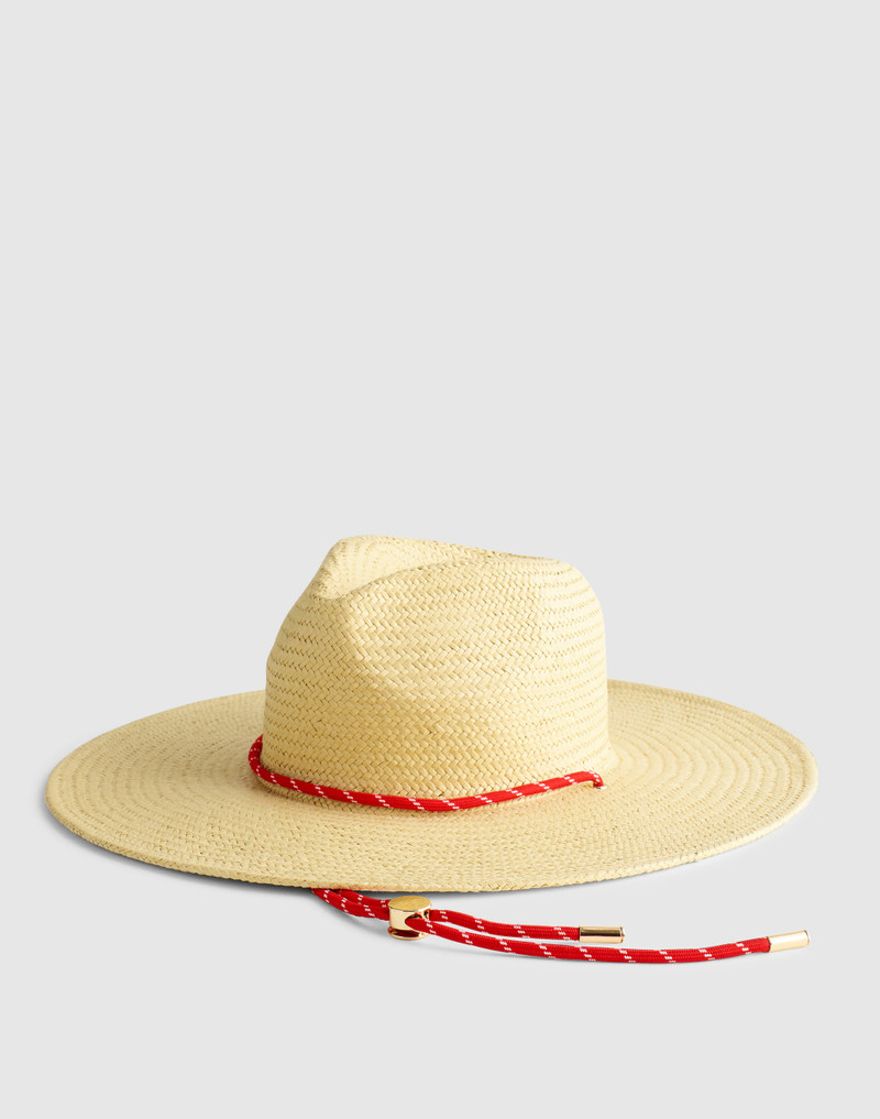 Paracord-Strap Handwoven Straw Hat 1