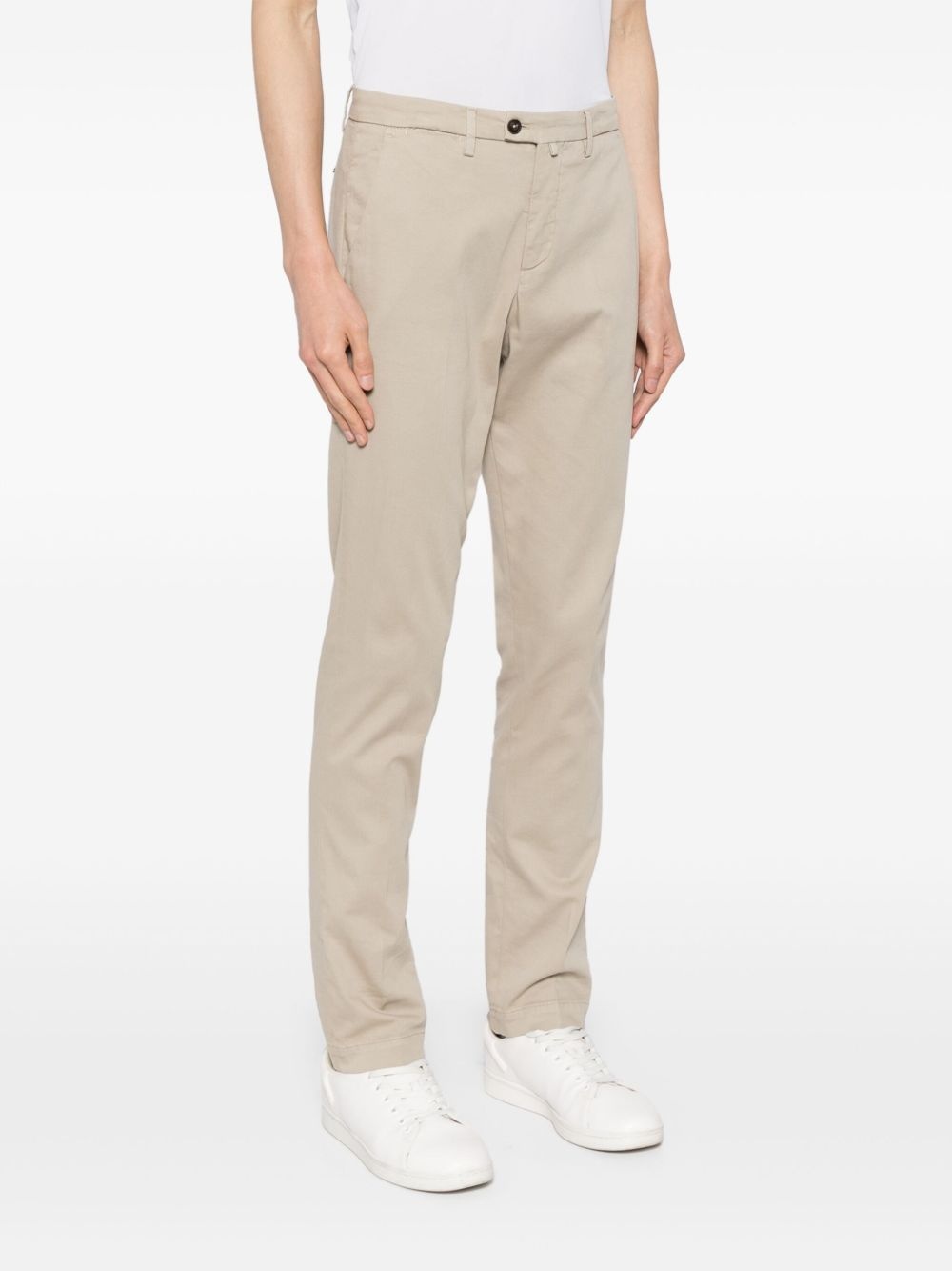 straight-leg chino trousers - 3