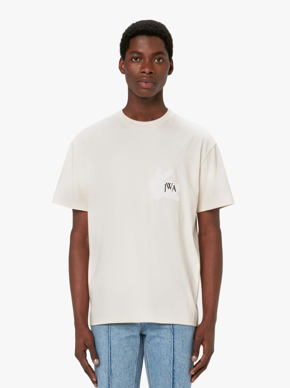 【関税&送料込】JW ANDERSON T-shirts and Polos White J.W.Anderson T-Shirts, male, White, Size: S White T-shirts