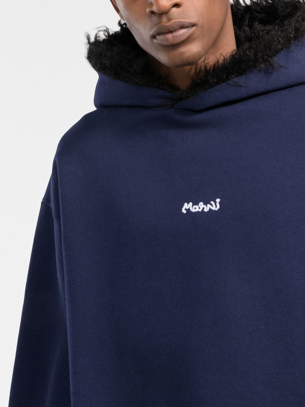 logo-embroidered hoodie - 5