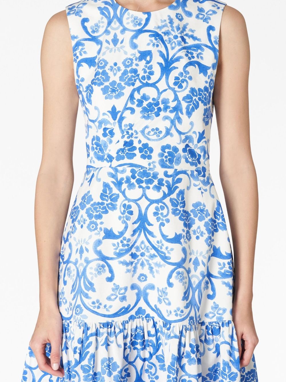 graphic-print sleeveless dress - 4