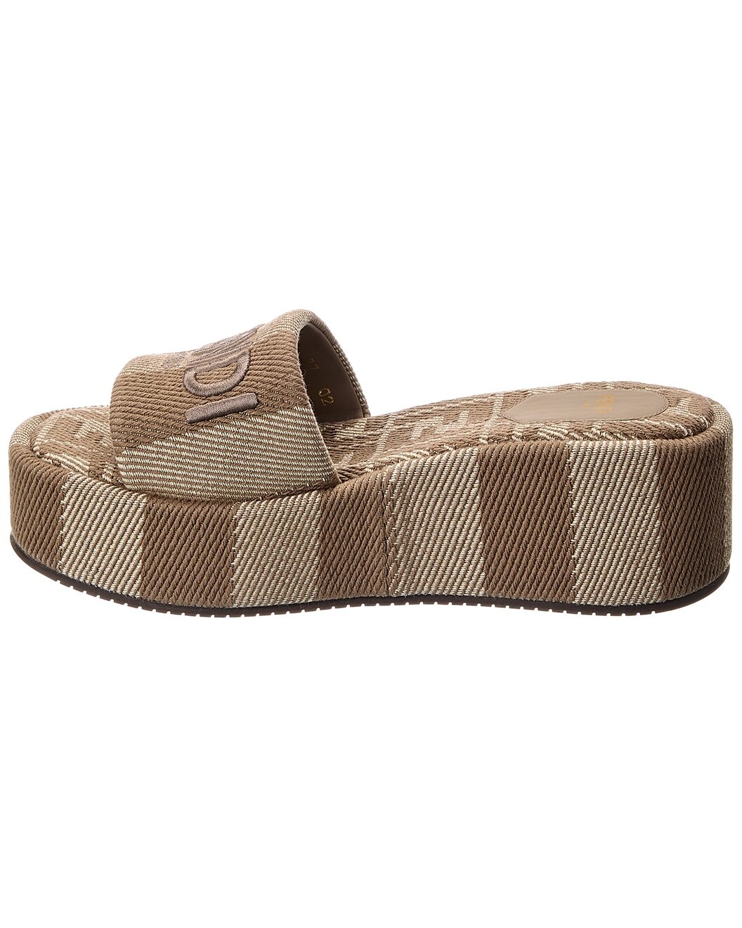 FENDI Sunshine Canvas Platform Sandal - 2