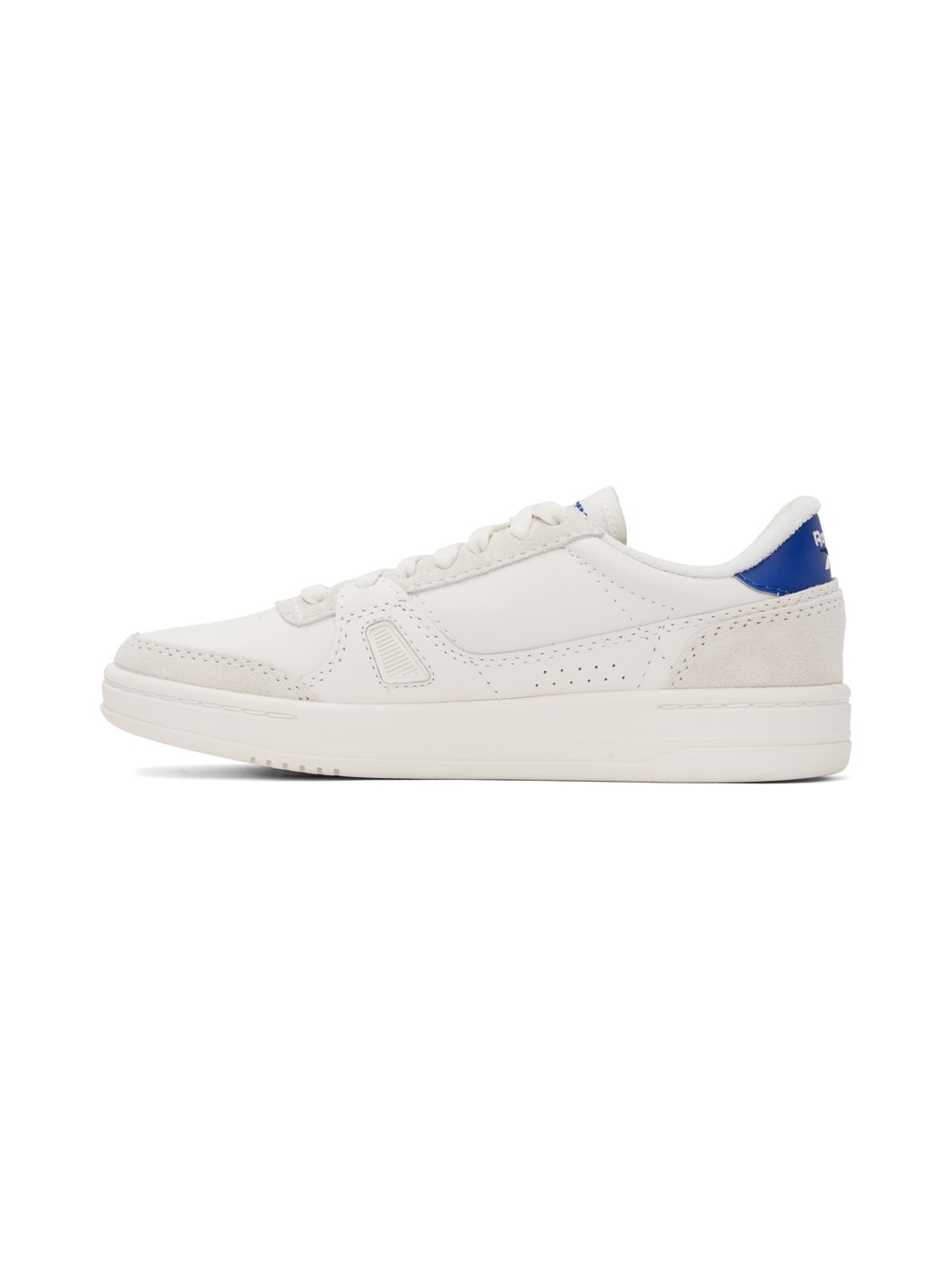 White & Blue LT Court Sneakers - 3