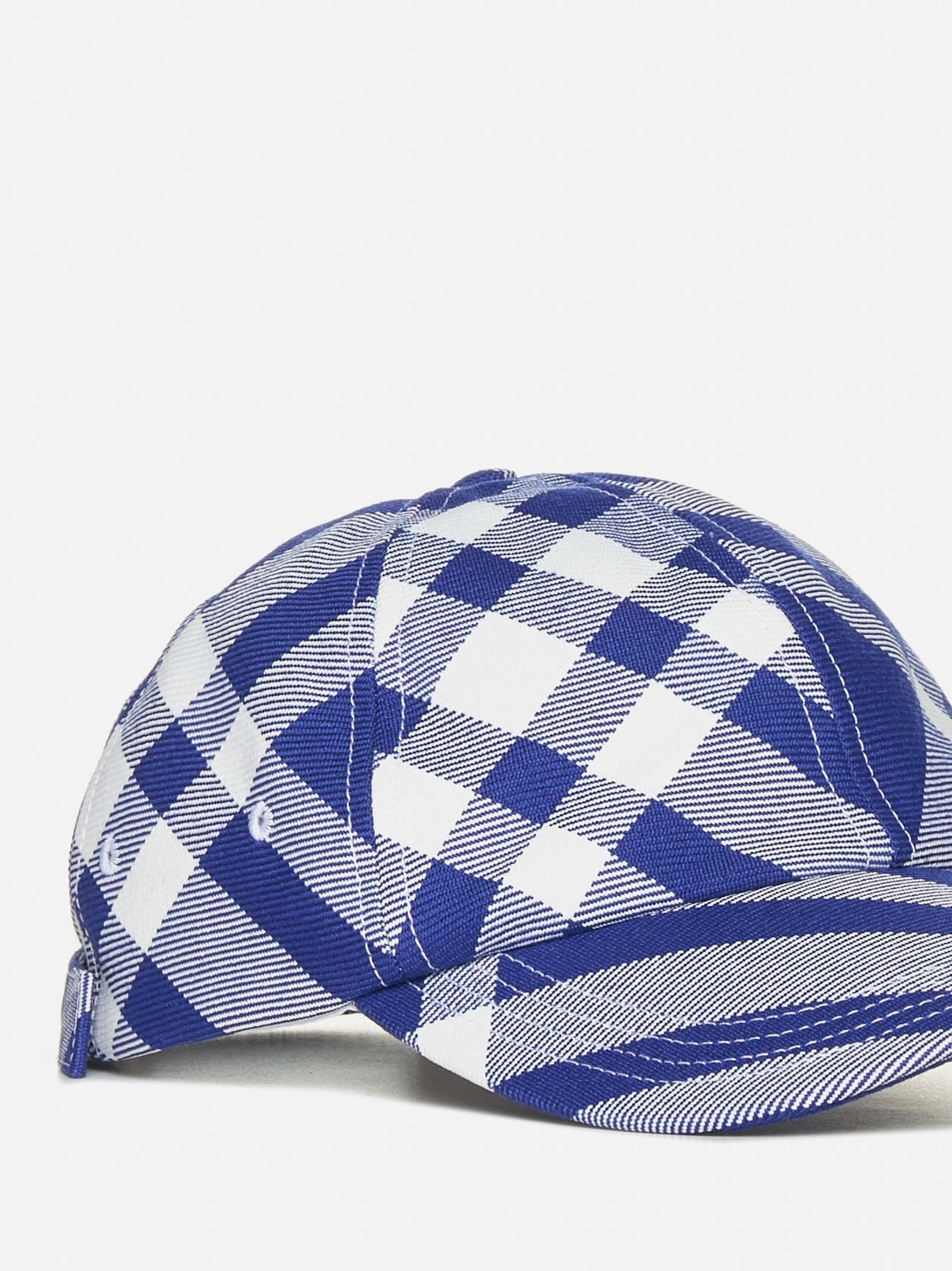 Check wool-blend baseball cap - 4