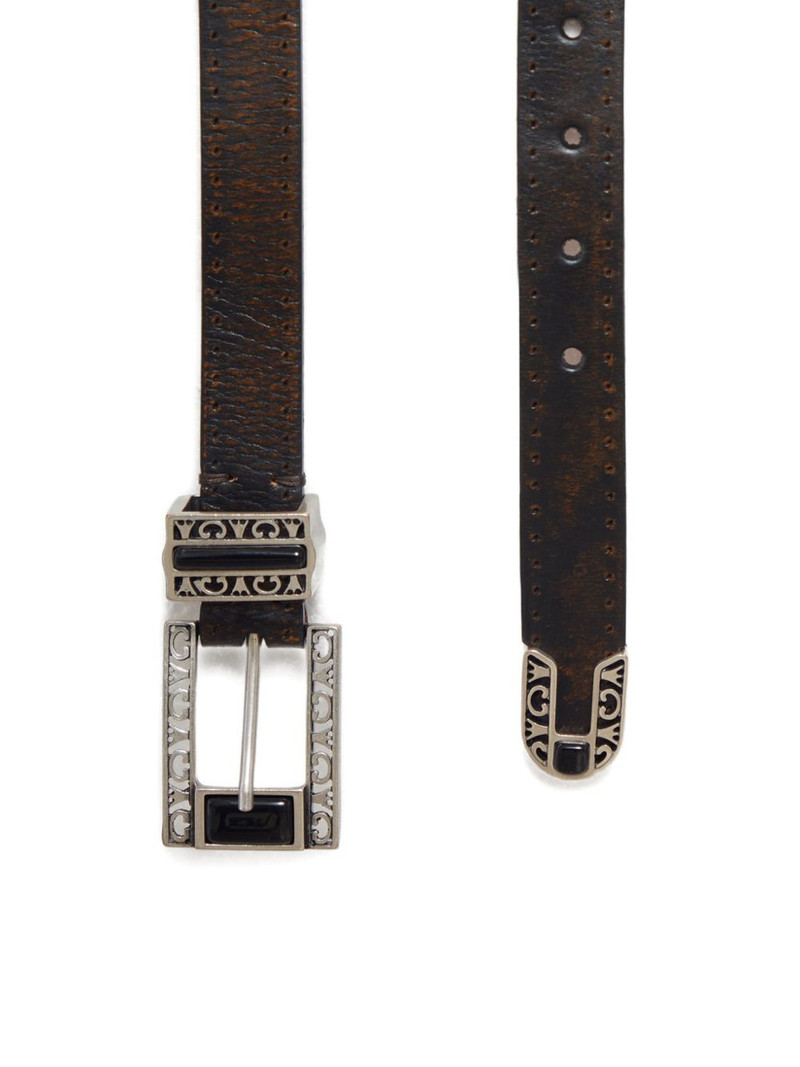 Golden Goose textured buckle belt outlook