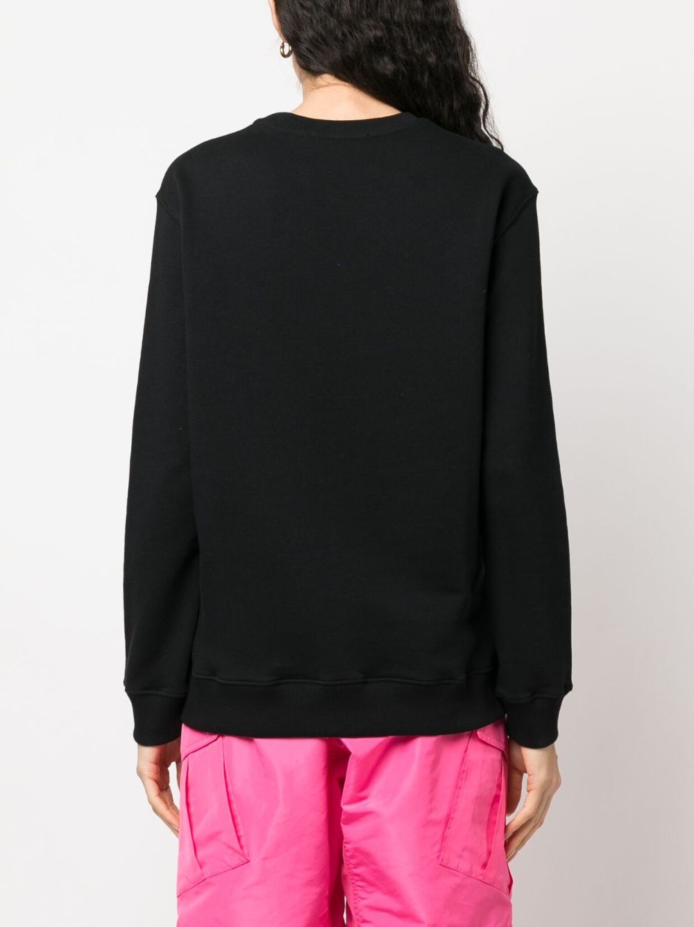 logo-print cotton sweatshirt - 4