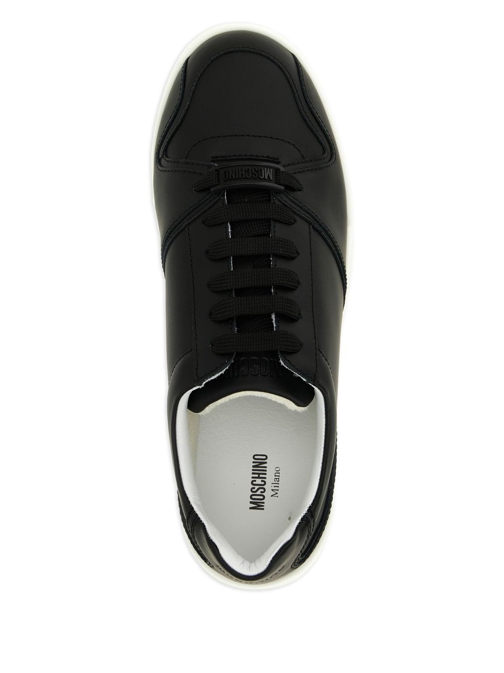 logo-plaque sneakers - 3