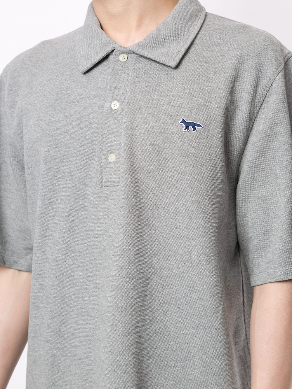 embroidered-logo polo shirt - 5