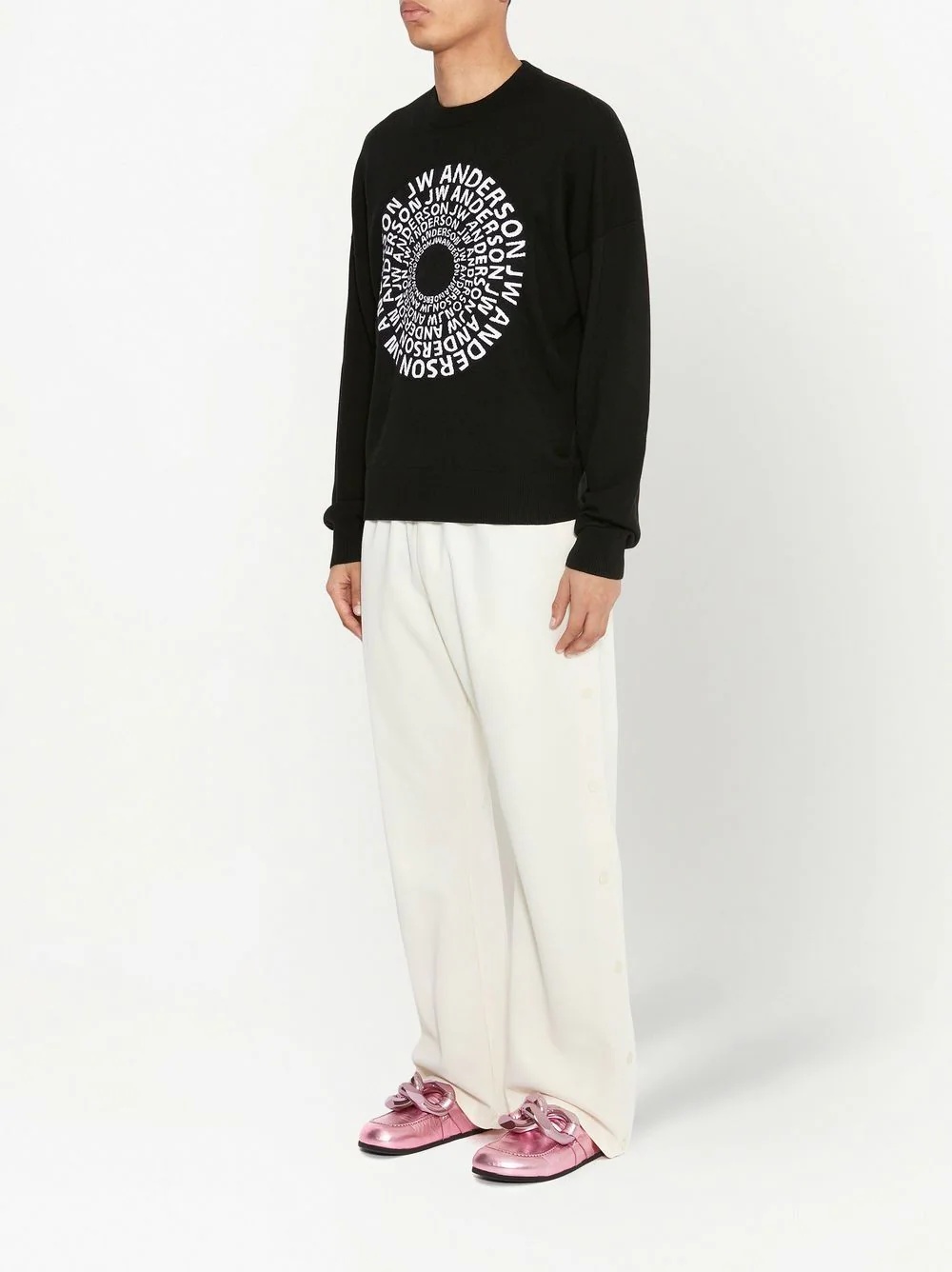 logo-print long-sleeve jumper - 2