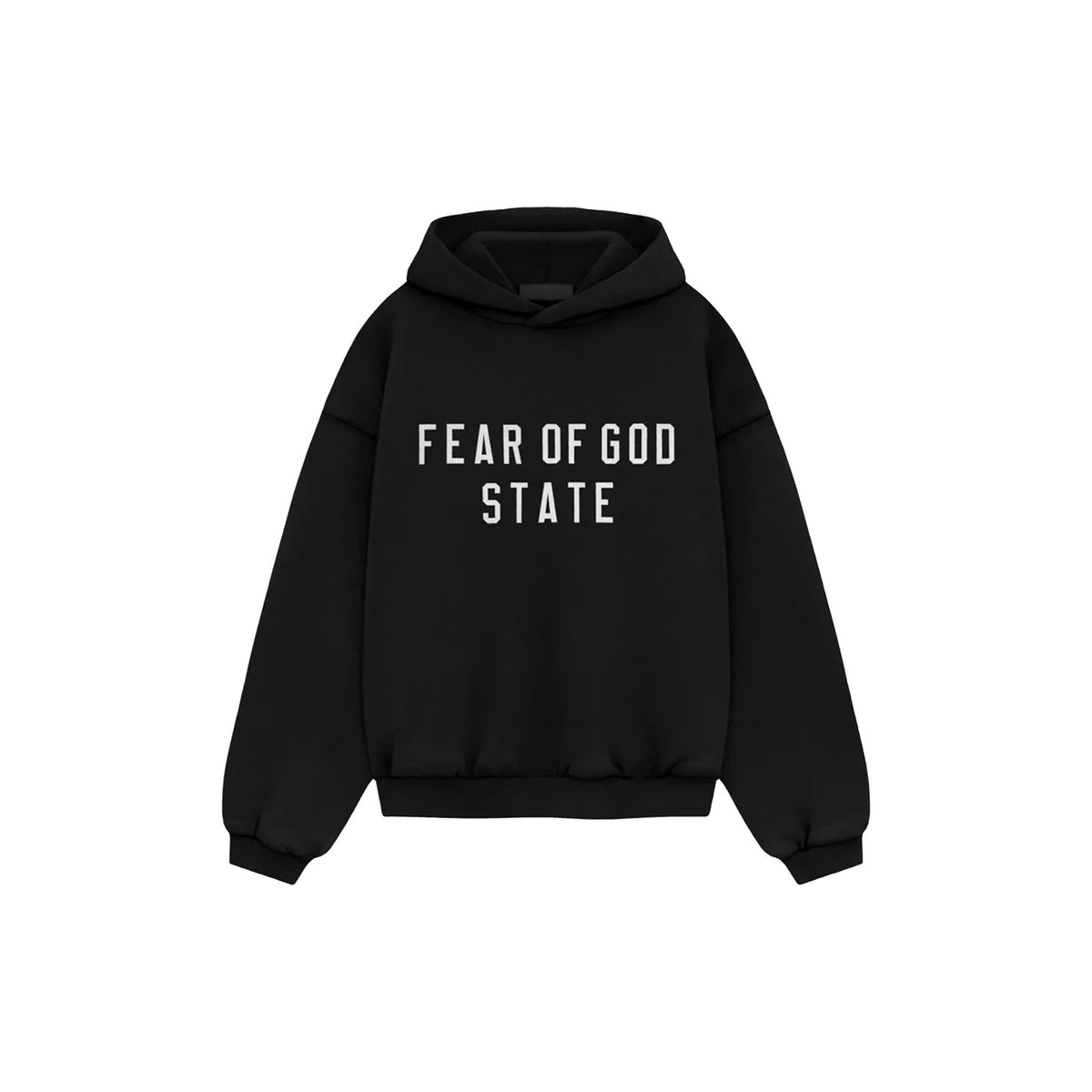 HEAVY FLEECE HOODIE (BLACK) - 1