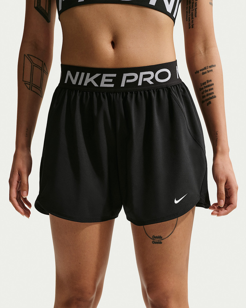 Nike Nike Pro Women's Dri-FIT Mid-Rise Brief-Lined 3" Woven Shorts outlook